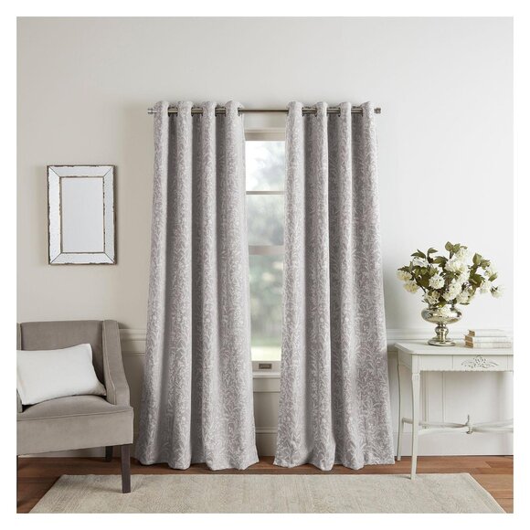 Martha Stewart Other - NWT Martha Stewart Grommet Blackout Single Curtain Panel Silver Gray 50x95